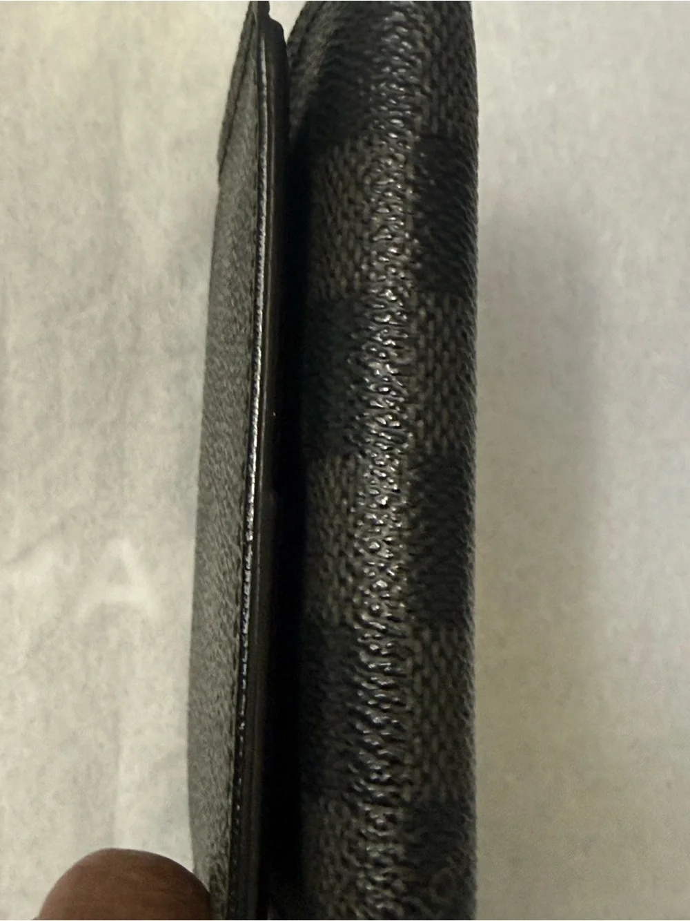 Louis Vuitton Men’s Black Damier Graphite Trifold Wallet